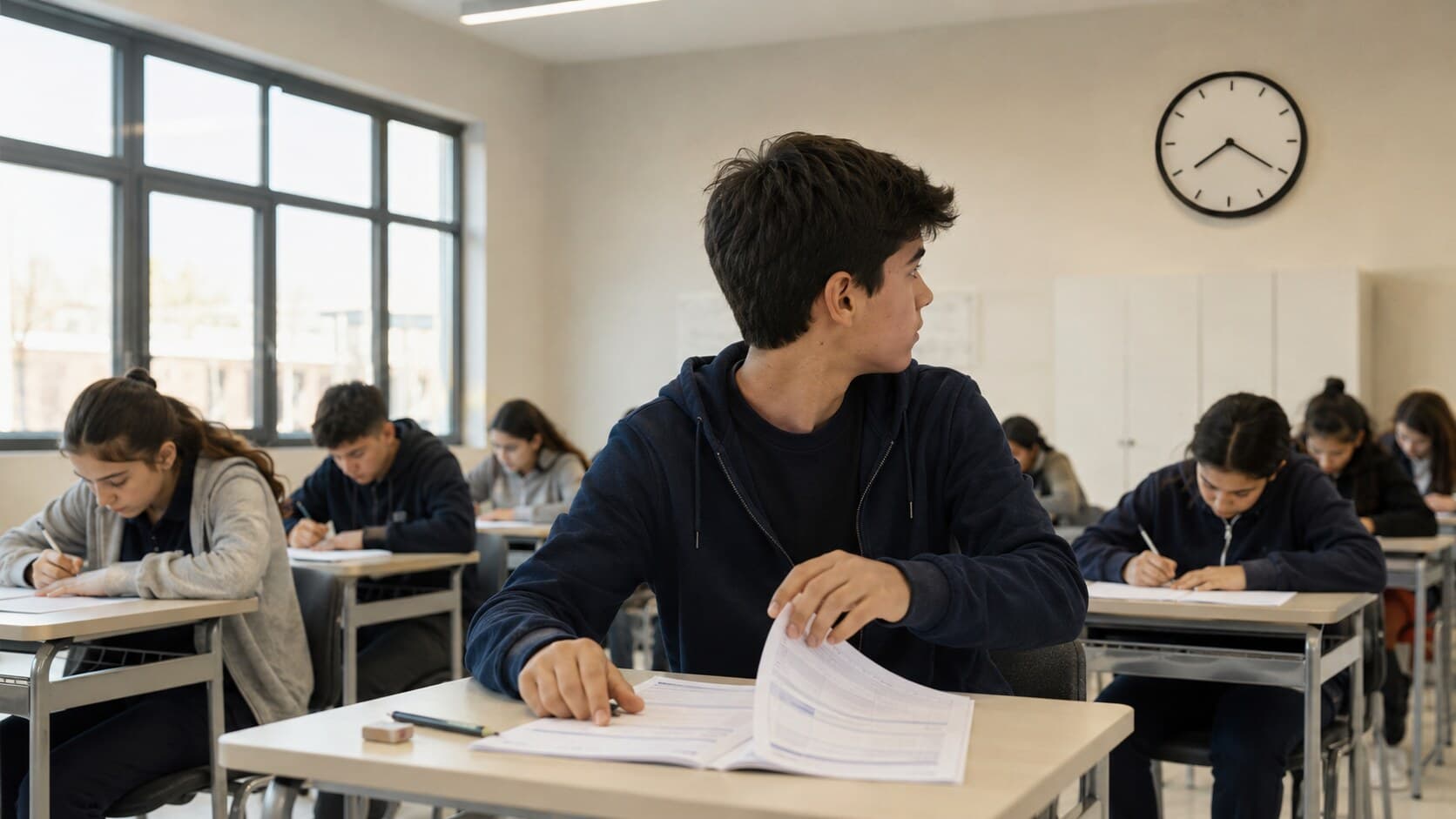 LGS soru ve süre dağılımına göre deneme sınavı çözen öğrenciler